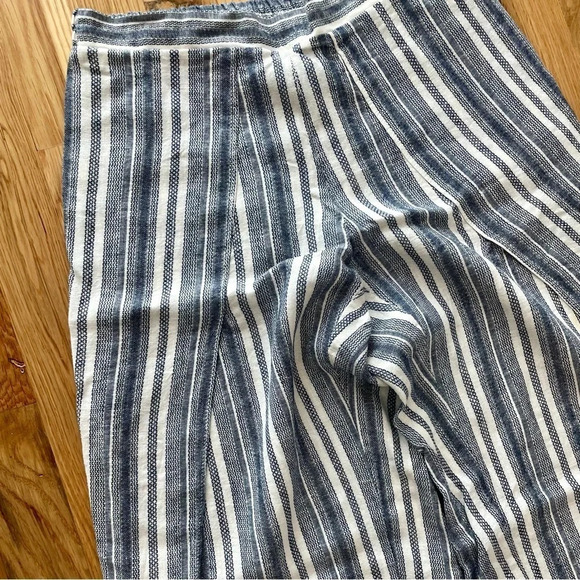 Supply & Demand Blue & White Striped Linen Pants Size XS - Picture 3 of 6